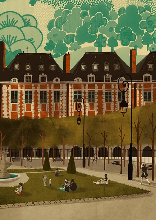 Paris Place des Vosges Card