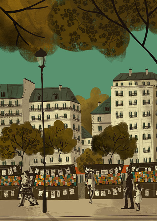 Paris Book Market Card