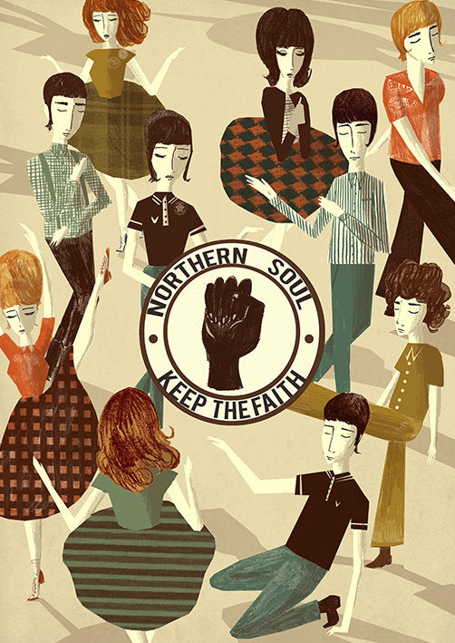Northern Soul Keep The Faith A3 Print