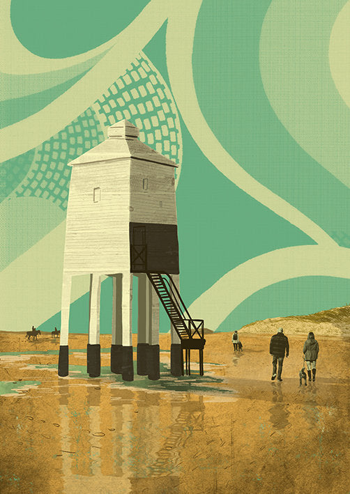 Burnham-on-Sea A3 Print