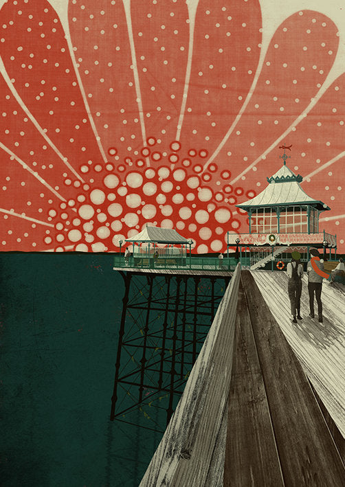 Clevedon Pier Christmas A3 Print