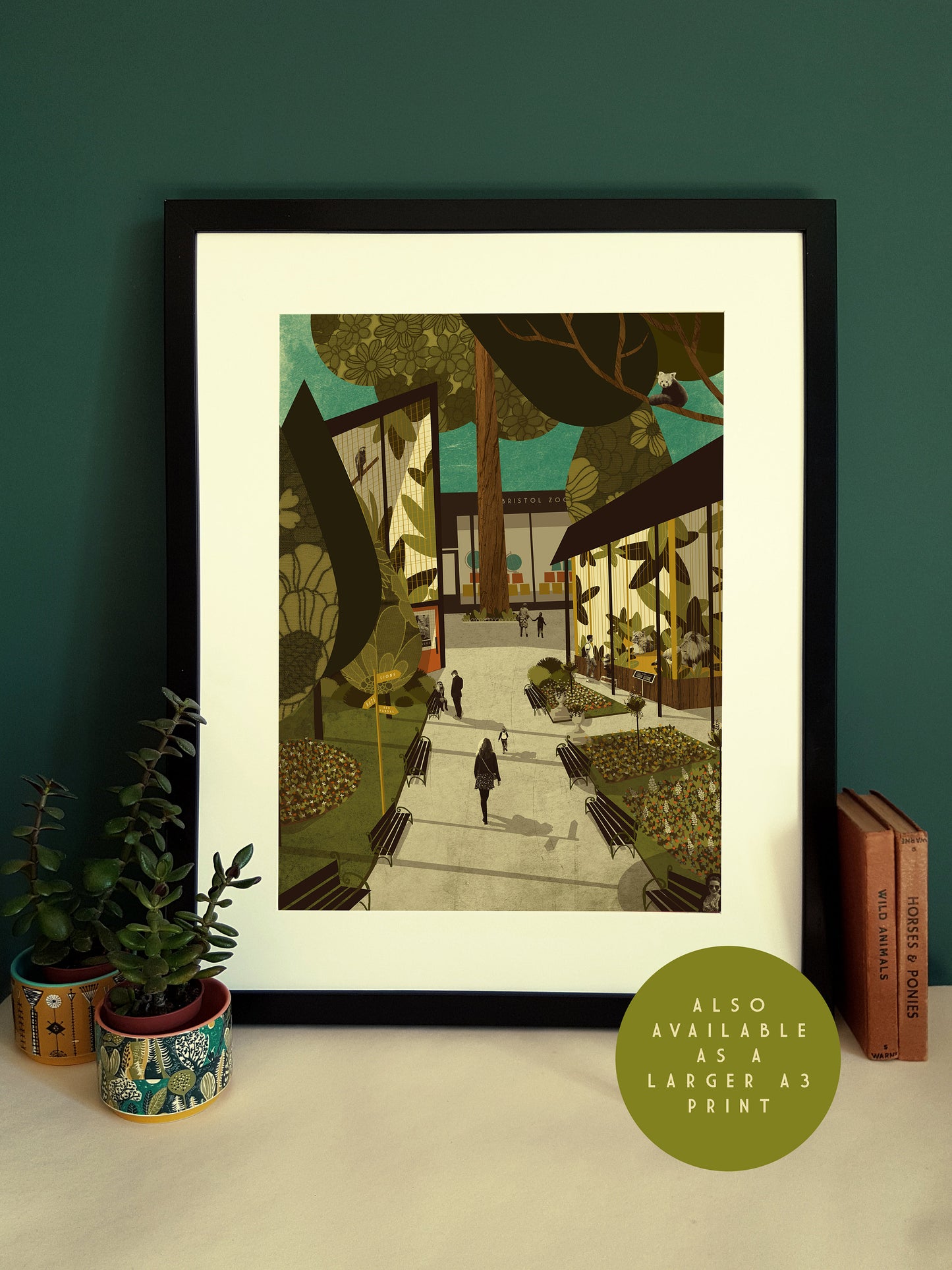Limited Edition Bristol Zoo Gardens A4 Print