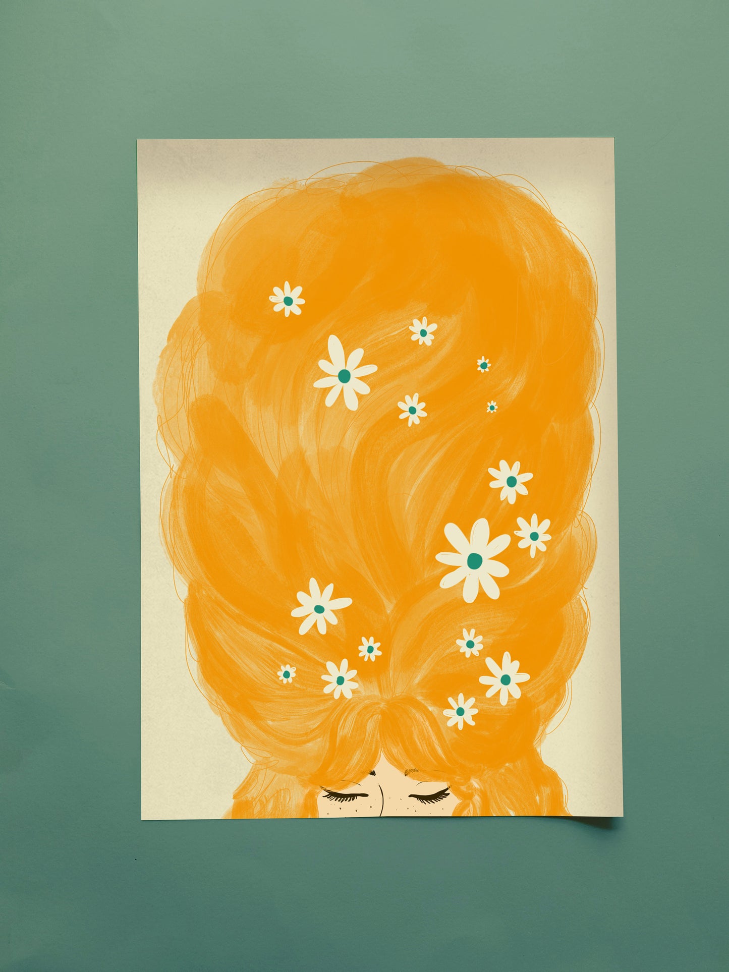 Blonde Beehive A3 Print