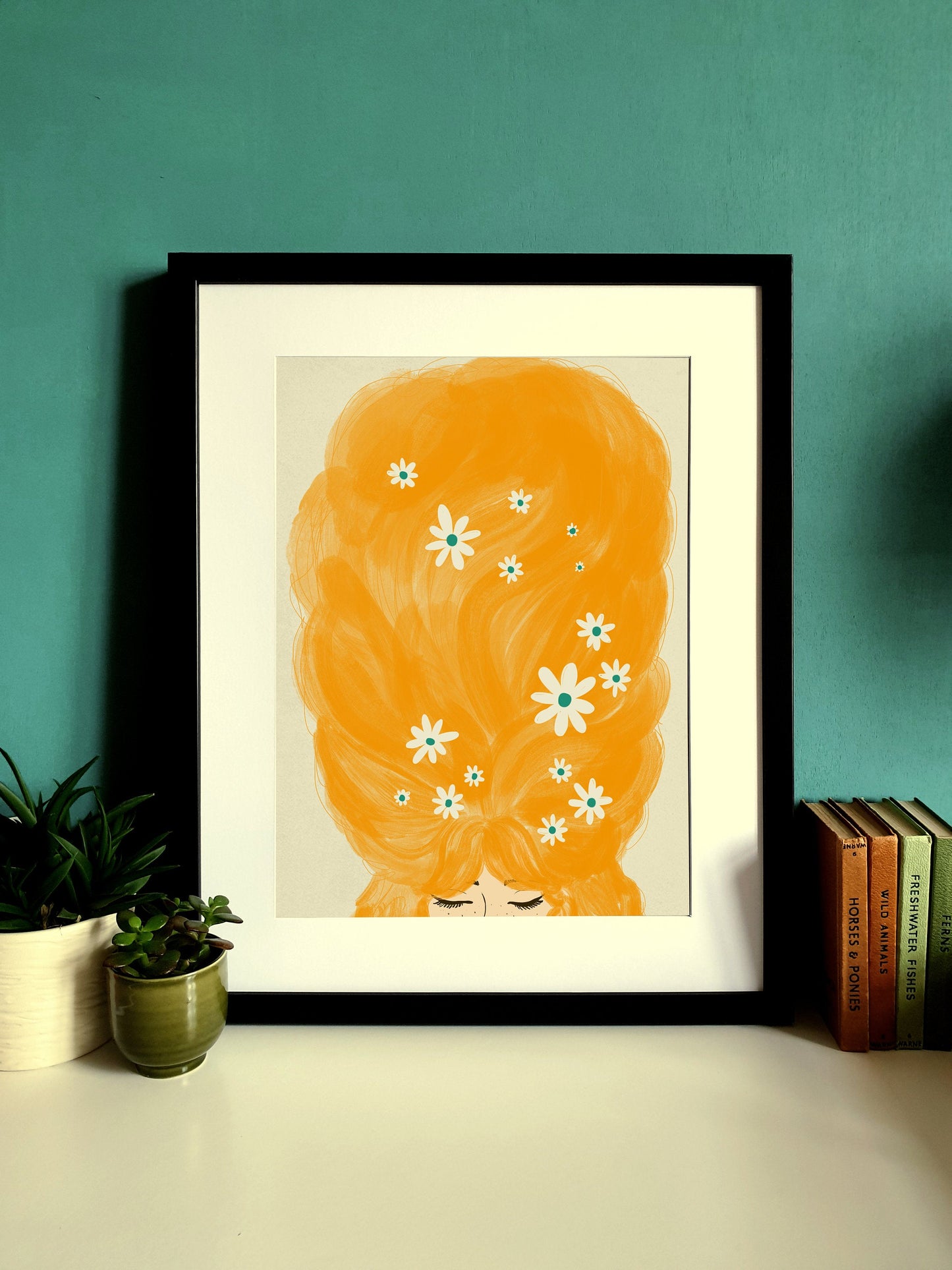 Blonde Beehive A3 Print