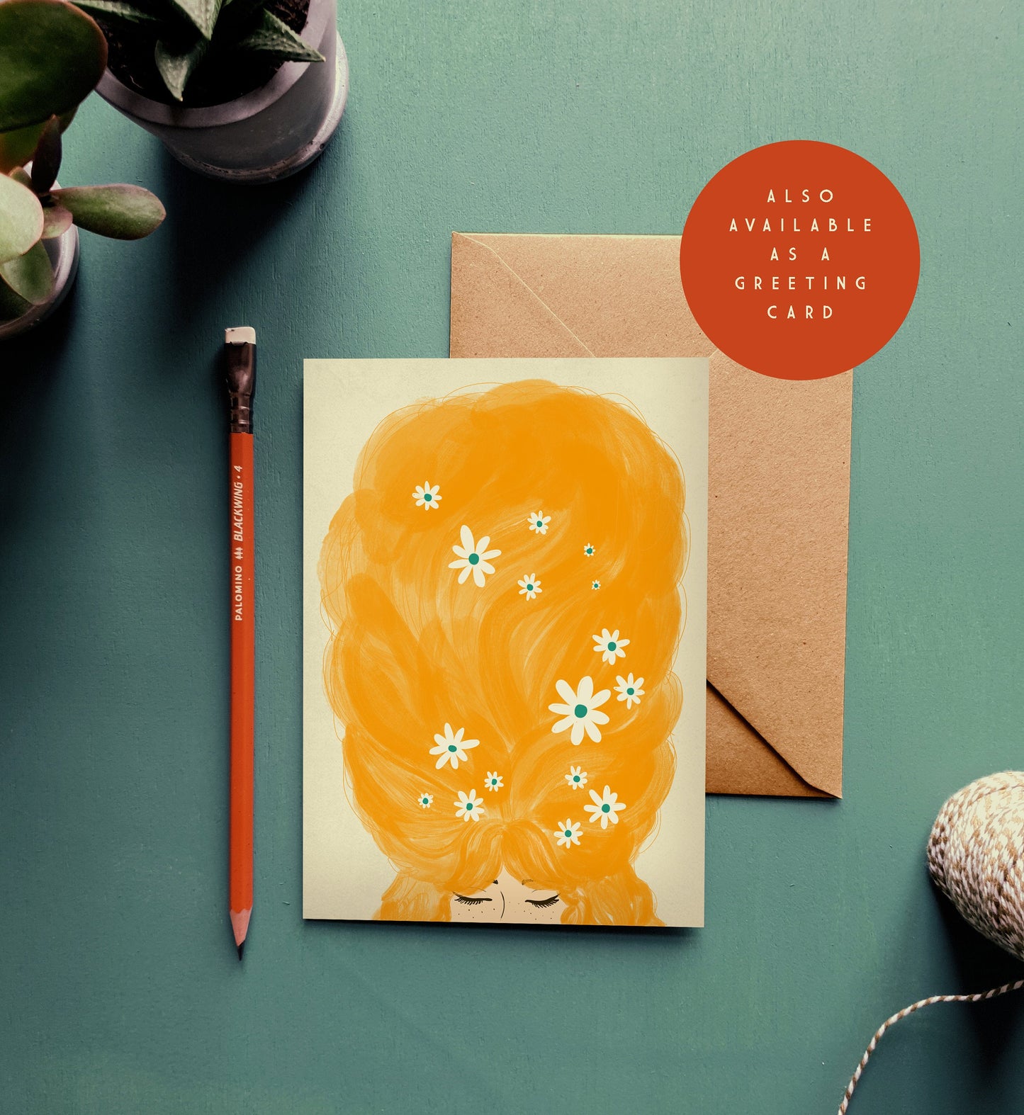 Blonde Beehive A3 Print