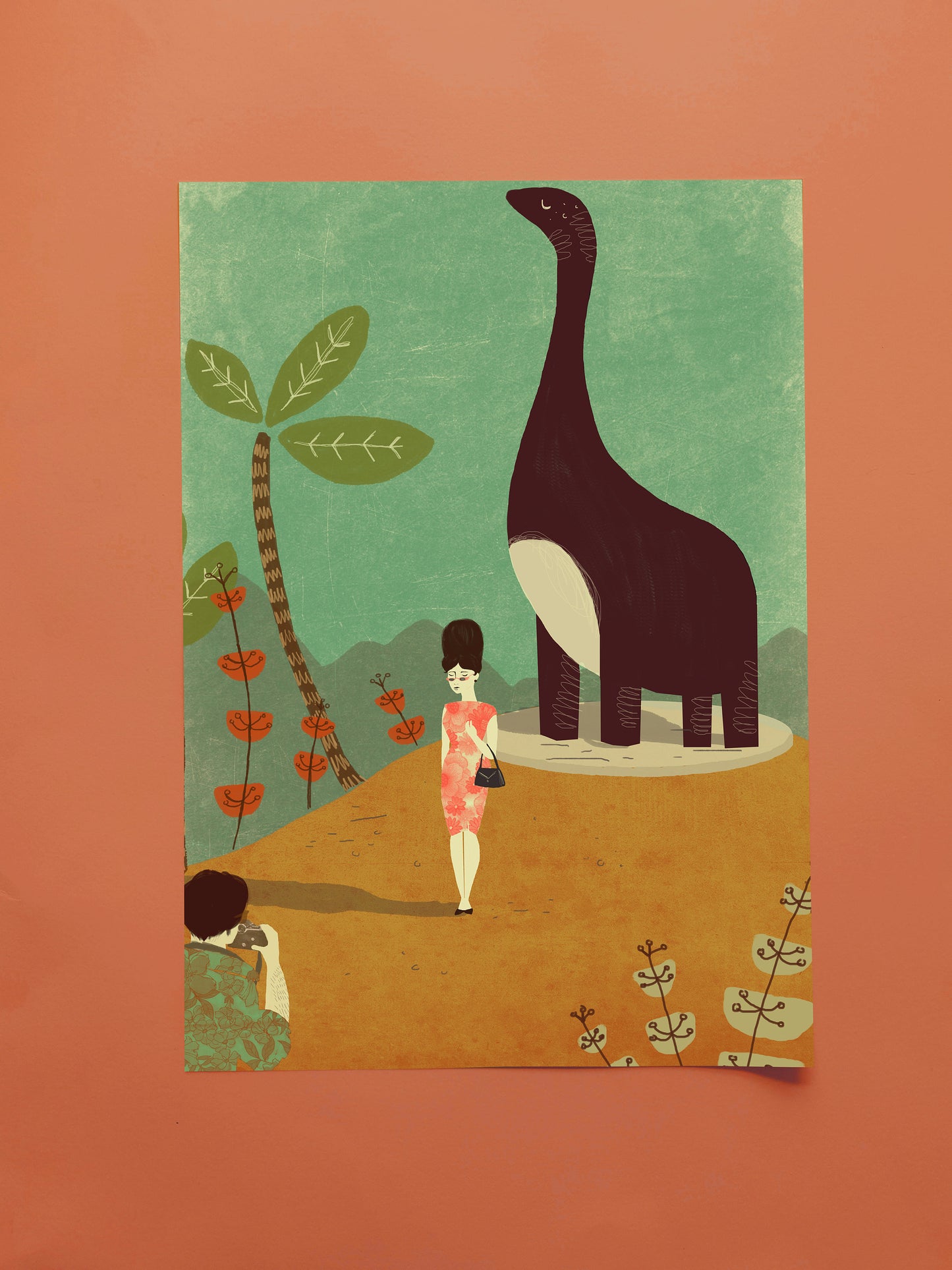 Dinosaur Land A3 Print