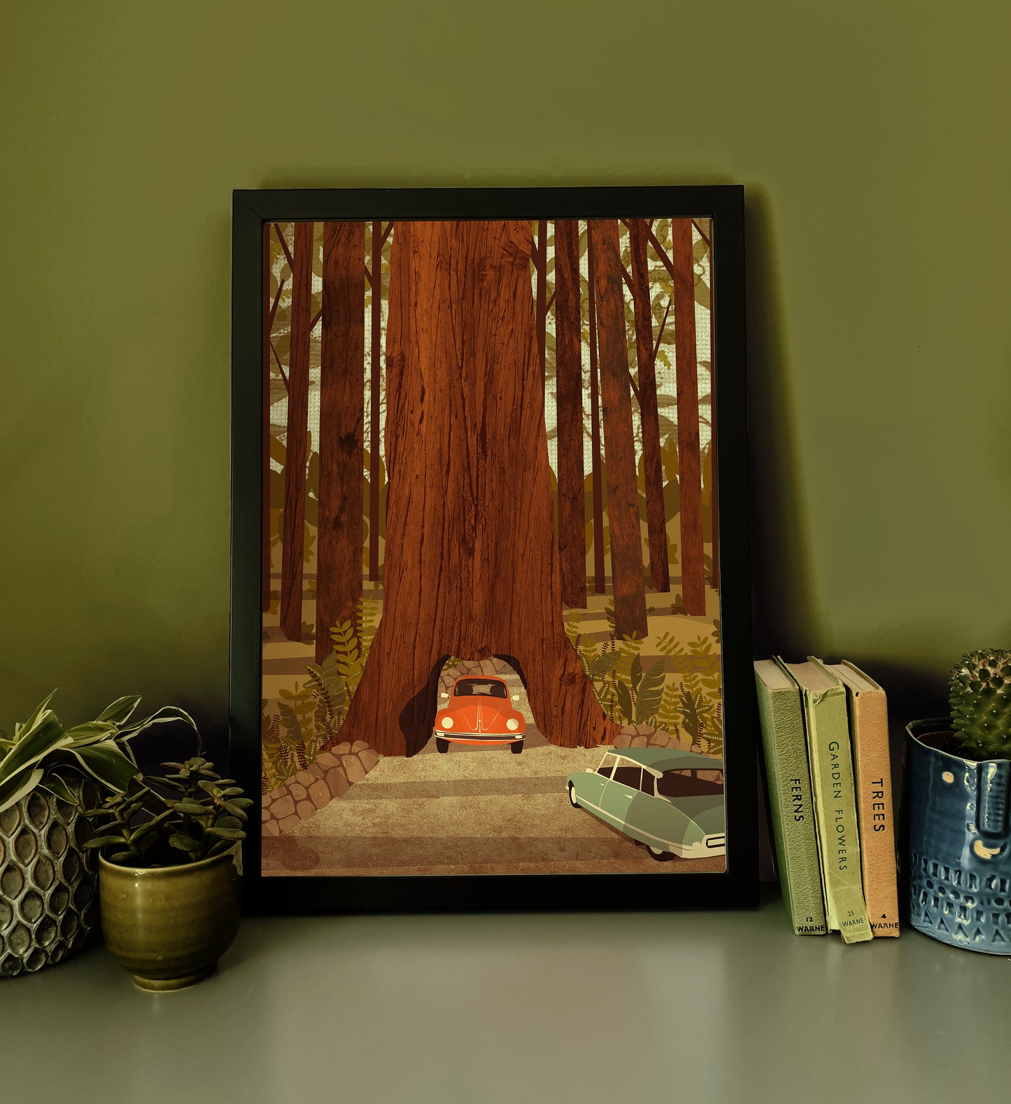VW Tree Tunnel A3 Print