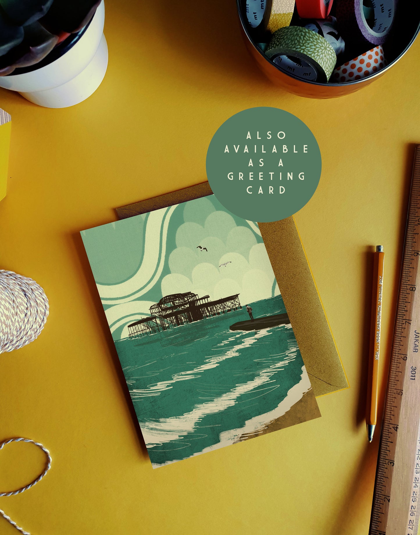 Brighton West Pier A3 Print