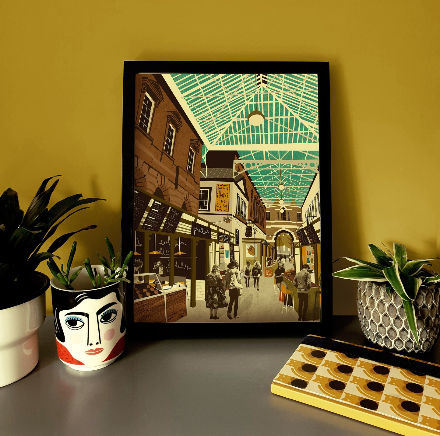 Bristol St Nicholas Market A3 Print