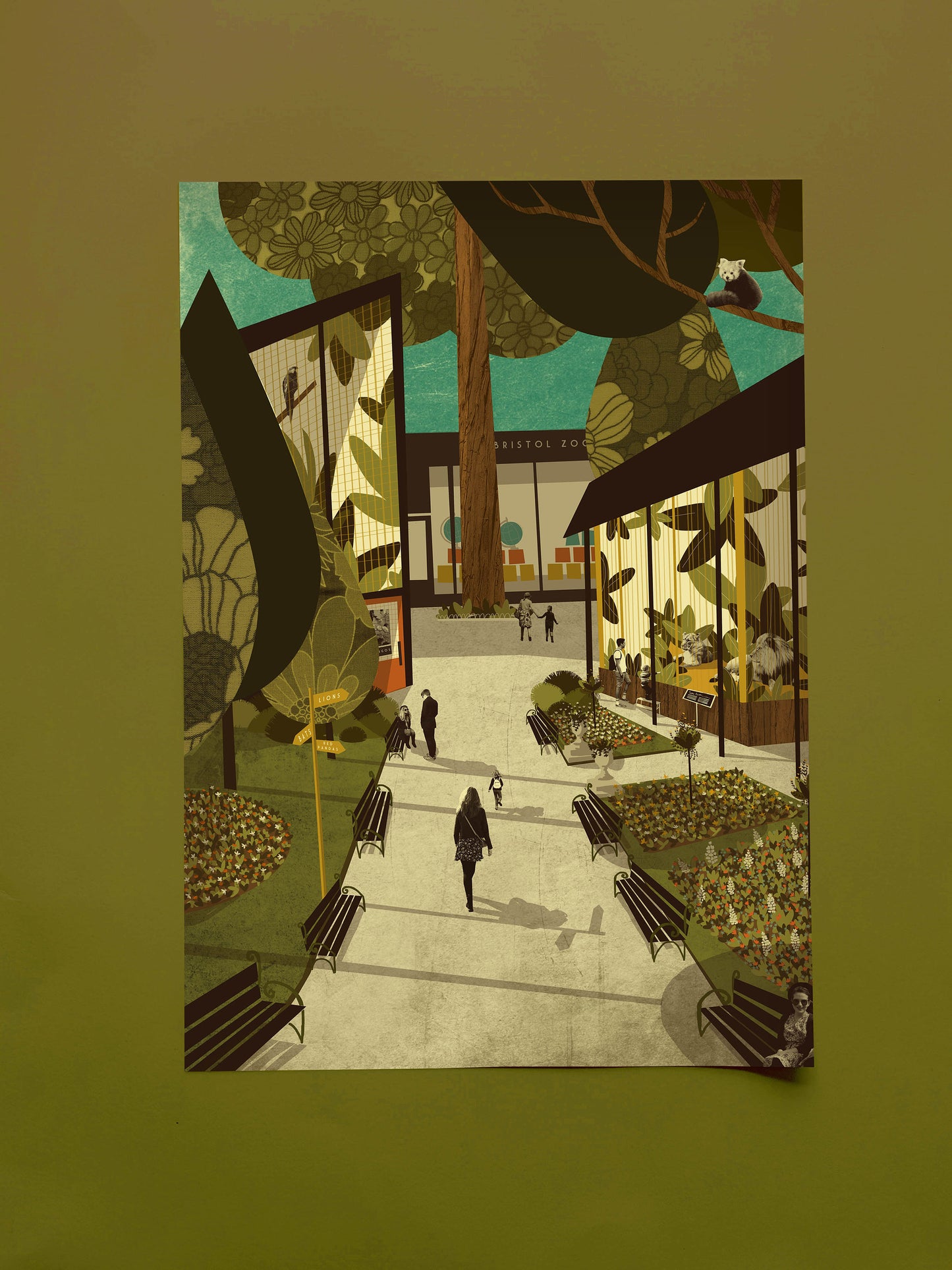 Limited Edition Bristol Zoo Gardens A3 Print