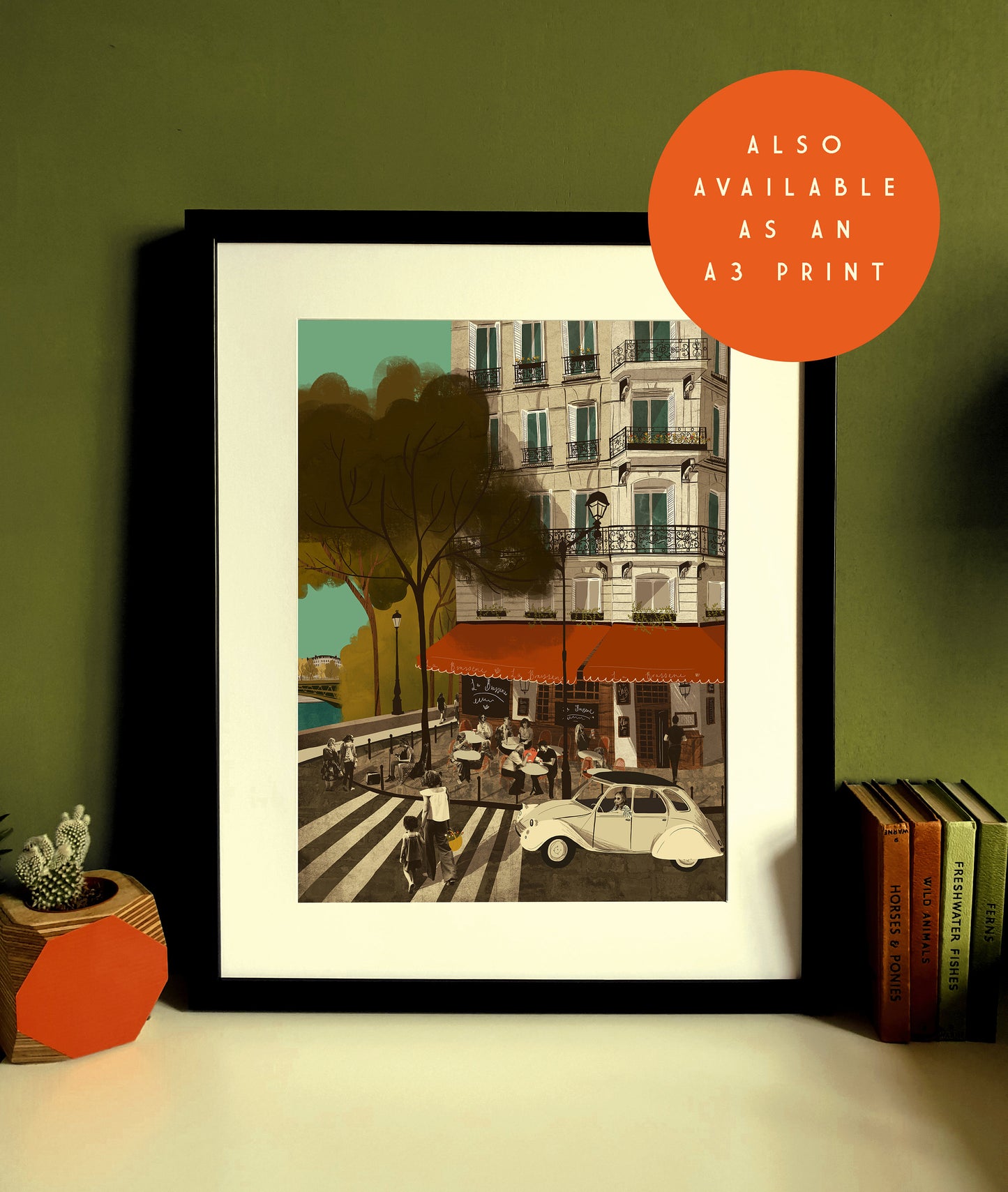 Paris Cafe in Île Saint-Louis Card
