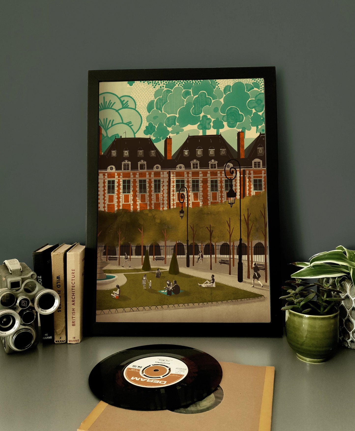 Paris Place des Vosges A3 Print