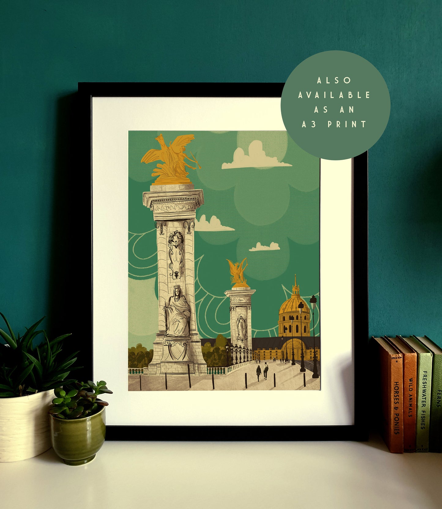 Paris Pont Alexandre III Bridge Card