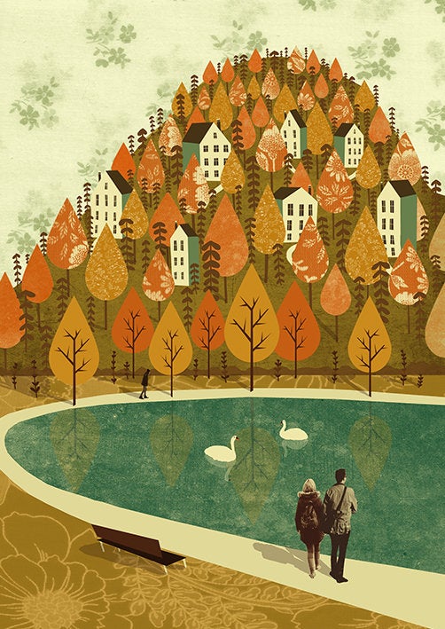 Portishead Lake Ground A3 Print