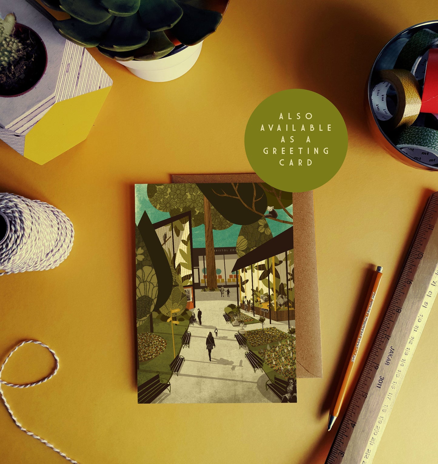 Limited Edition Bristol Zoo Gardens A4 Print