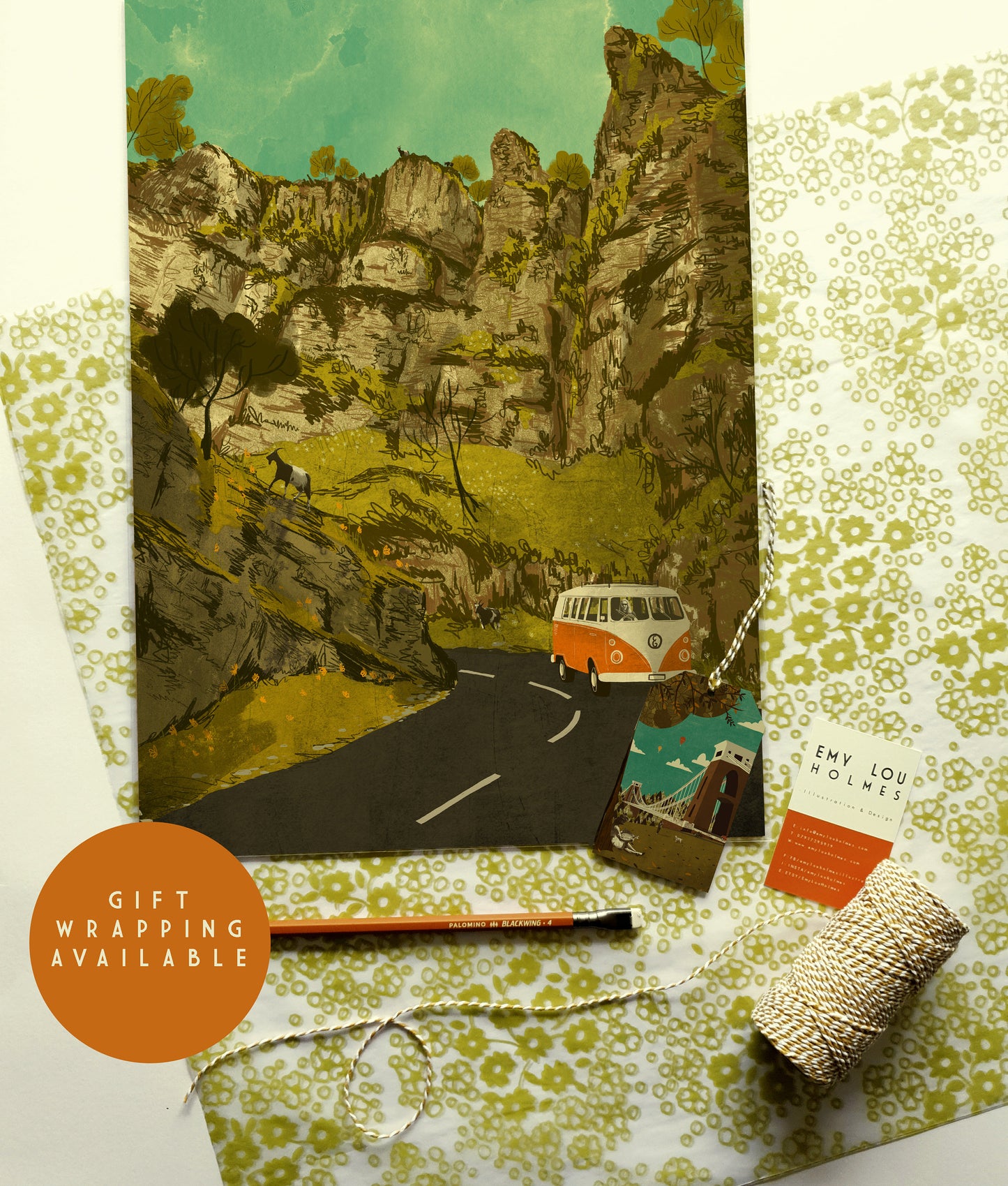 Cheddar Gorge A3 Print