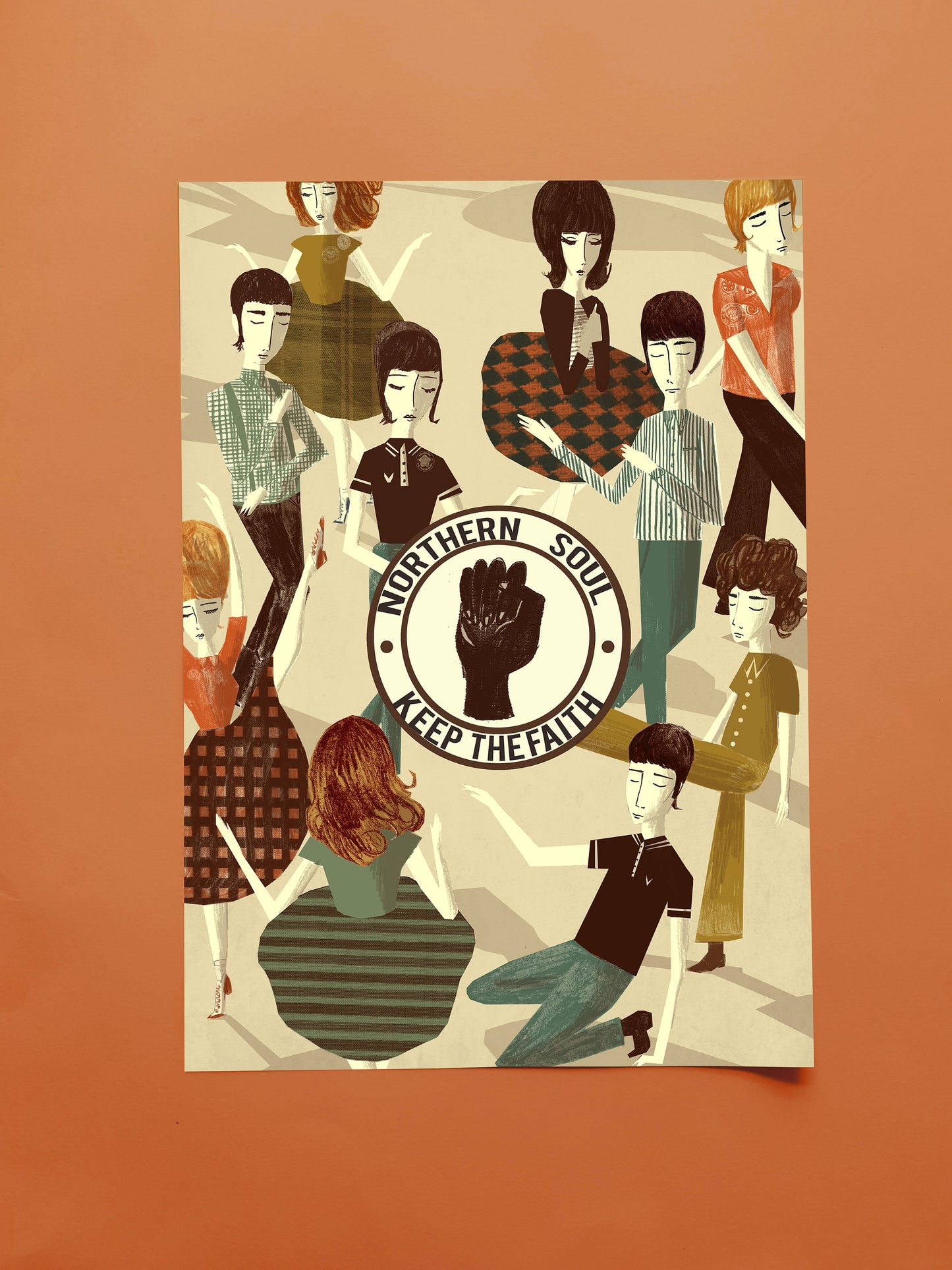 Northern Soul Keep The Faith A3 Print