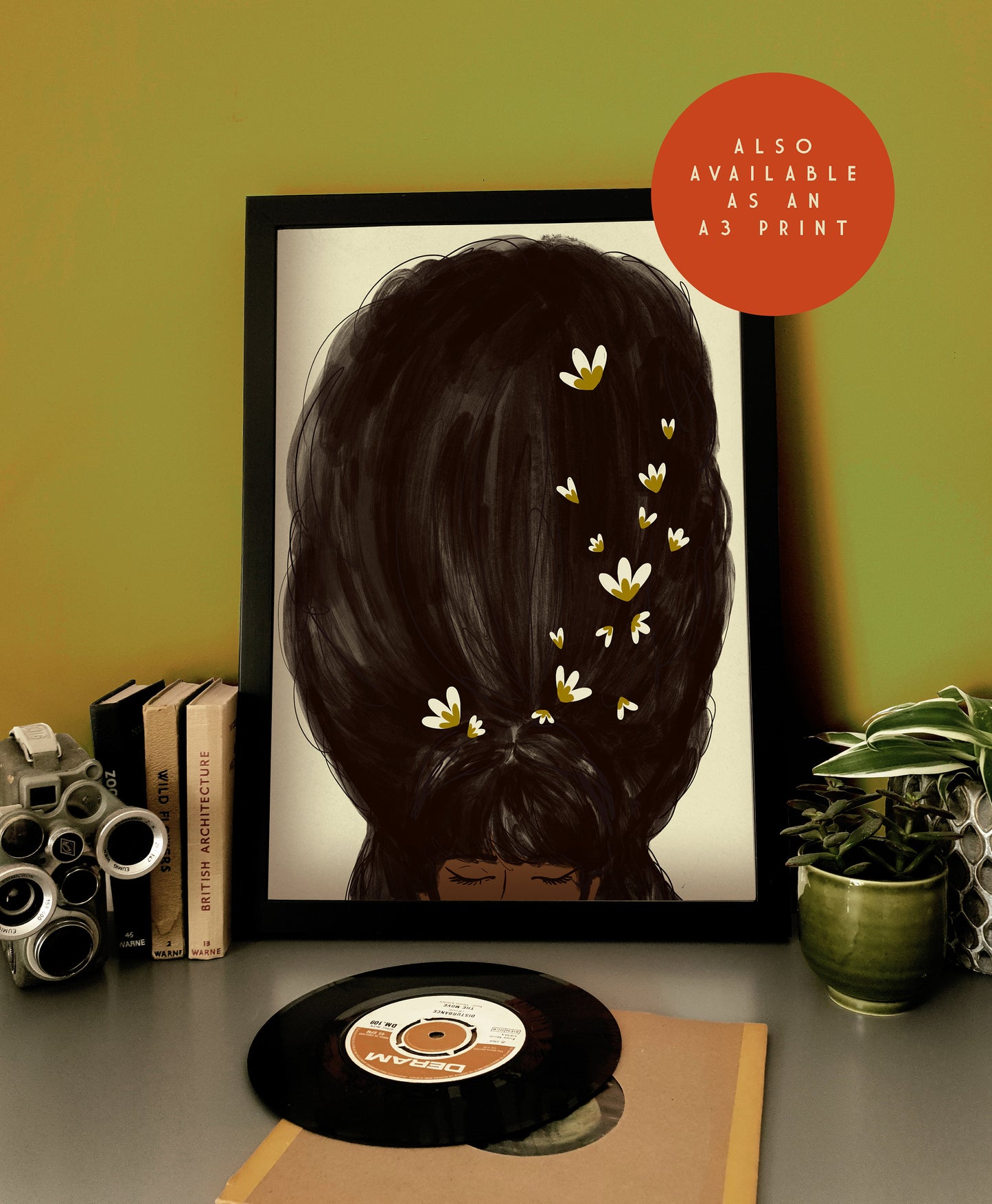 Black Beehive Card