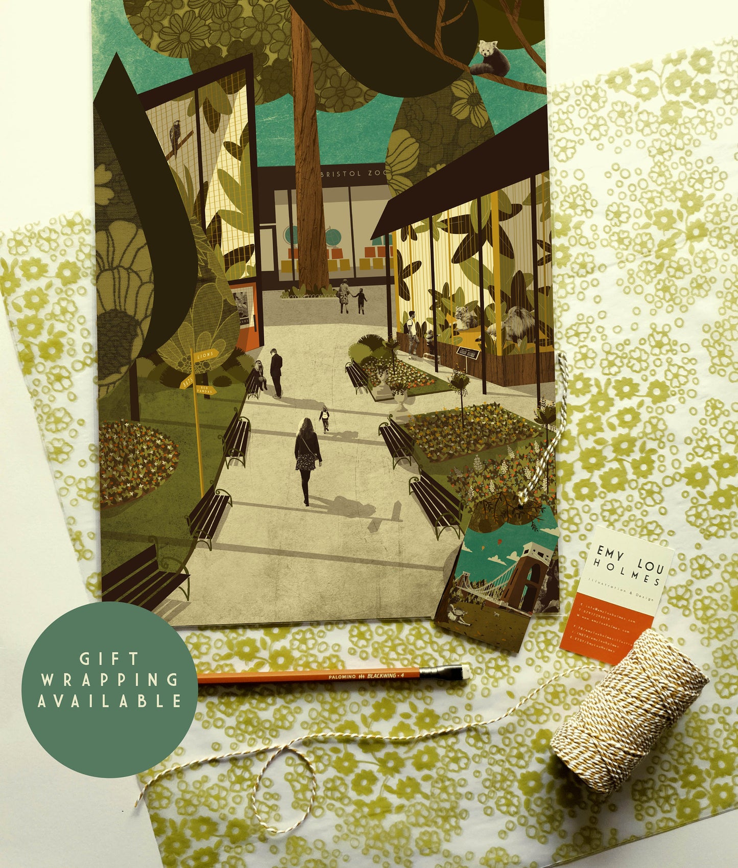Limited Edition Bristol Zoo Gardens A3 Print