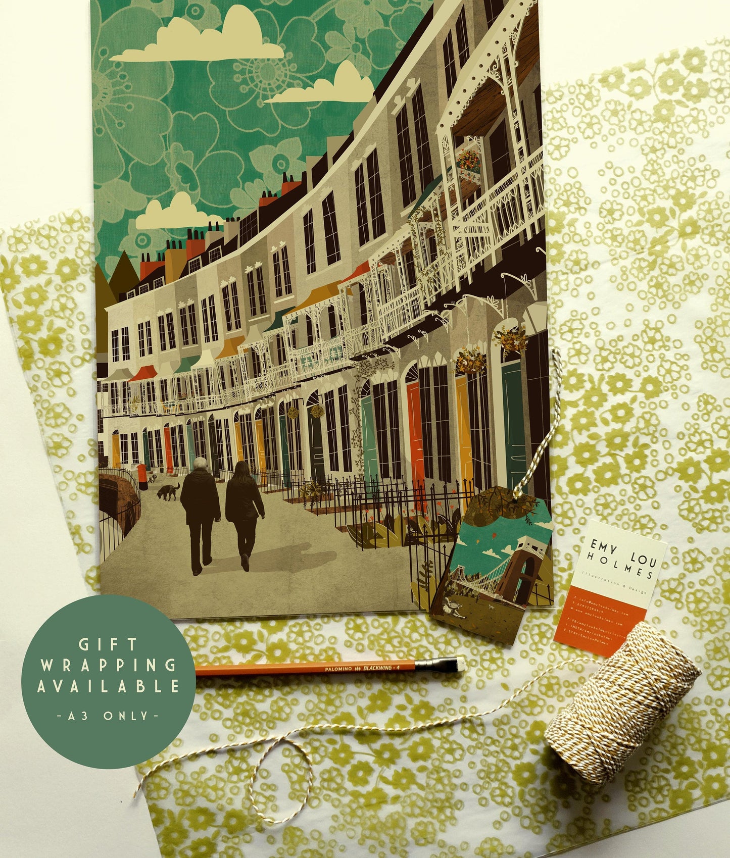 Bristol Royal York Crescent A3 - A2 Print
