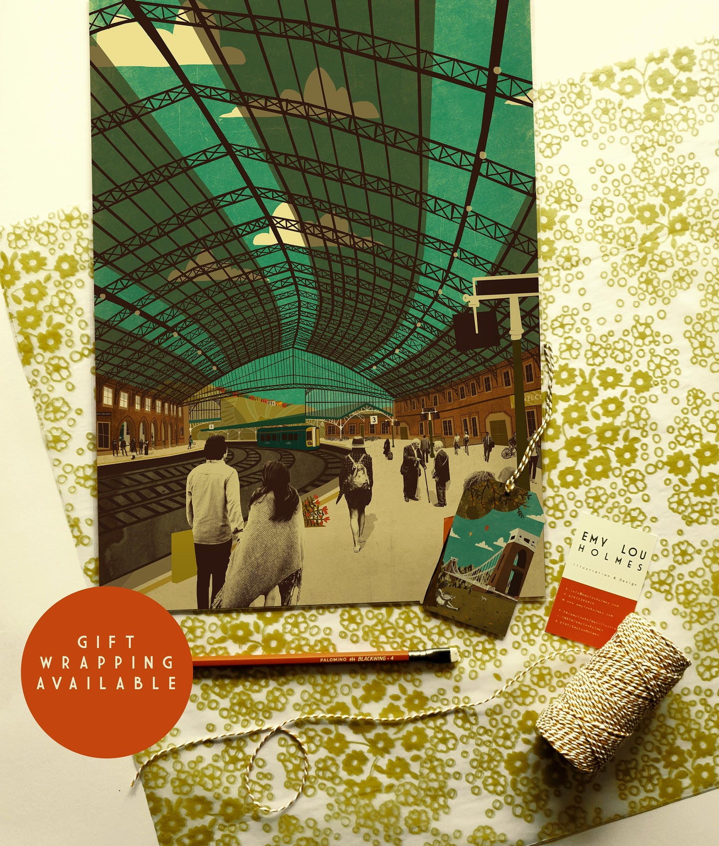 Bristol Temple Meads Train Station A3 Print