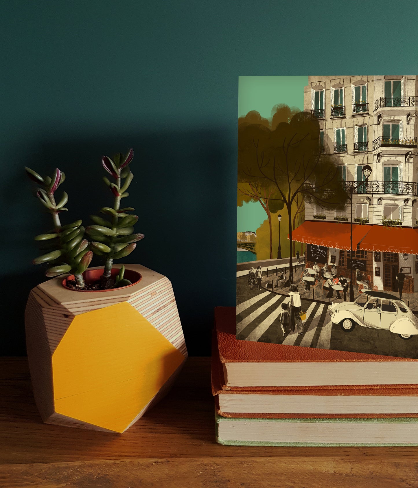 Paris Cafe in Île Saint-Louis Card