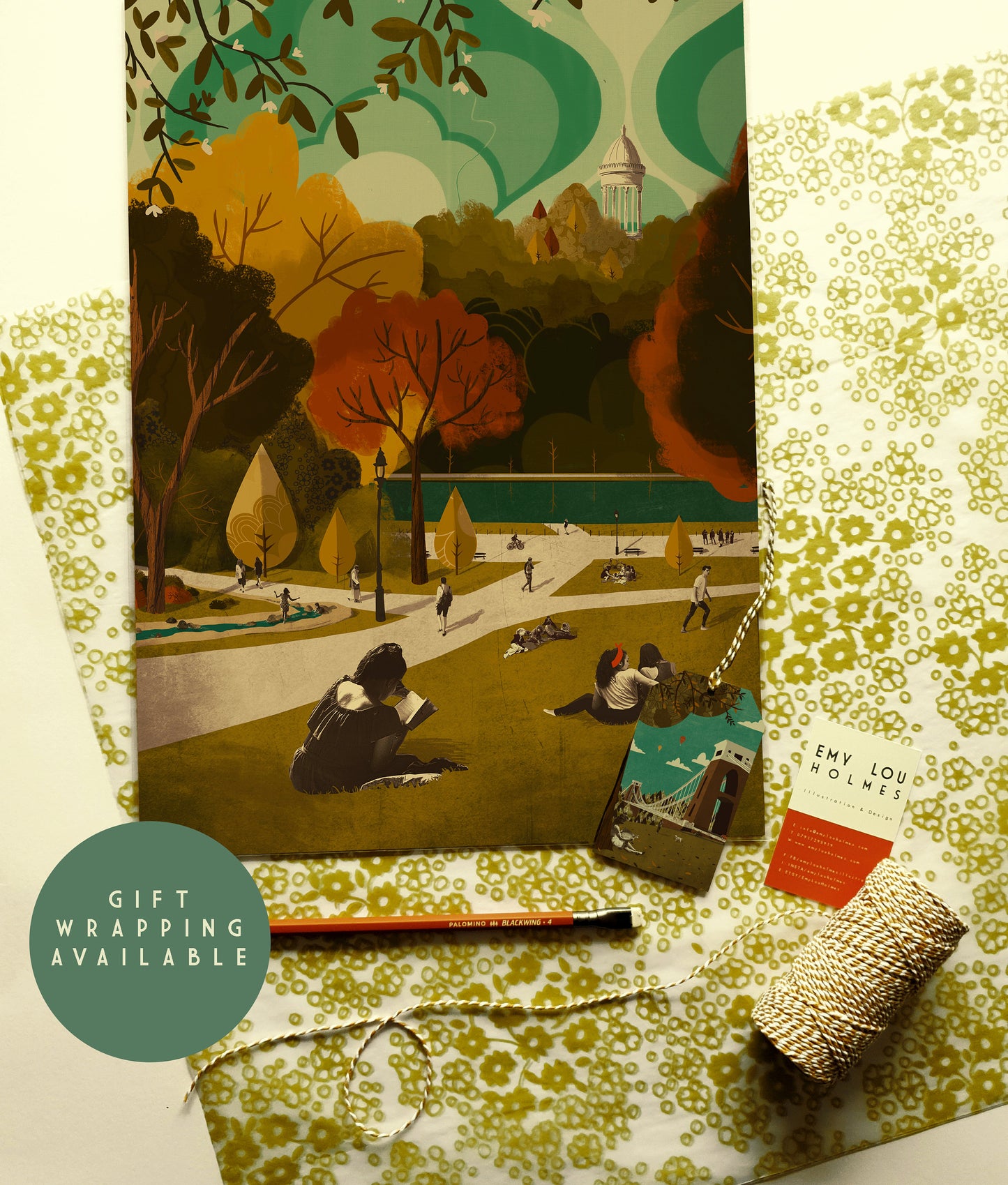 Paris Parc des Buttes Chaumont A3 Print