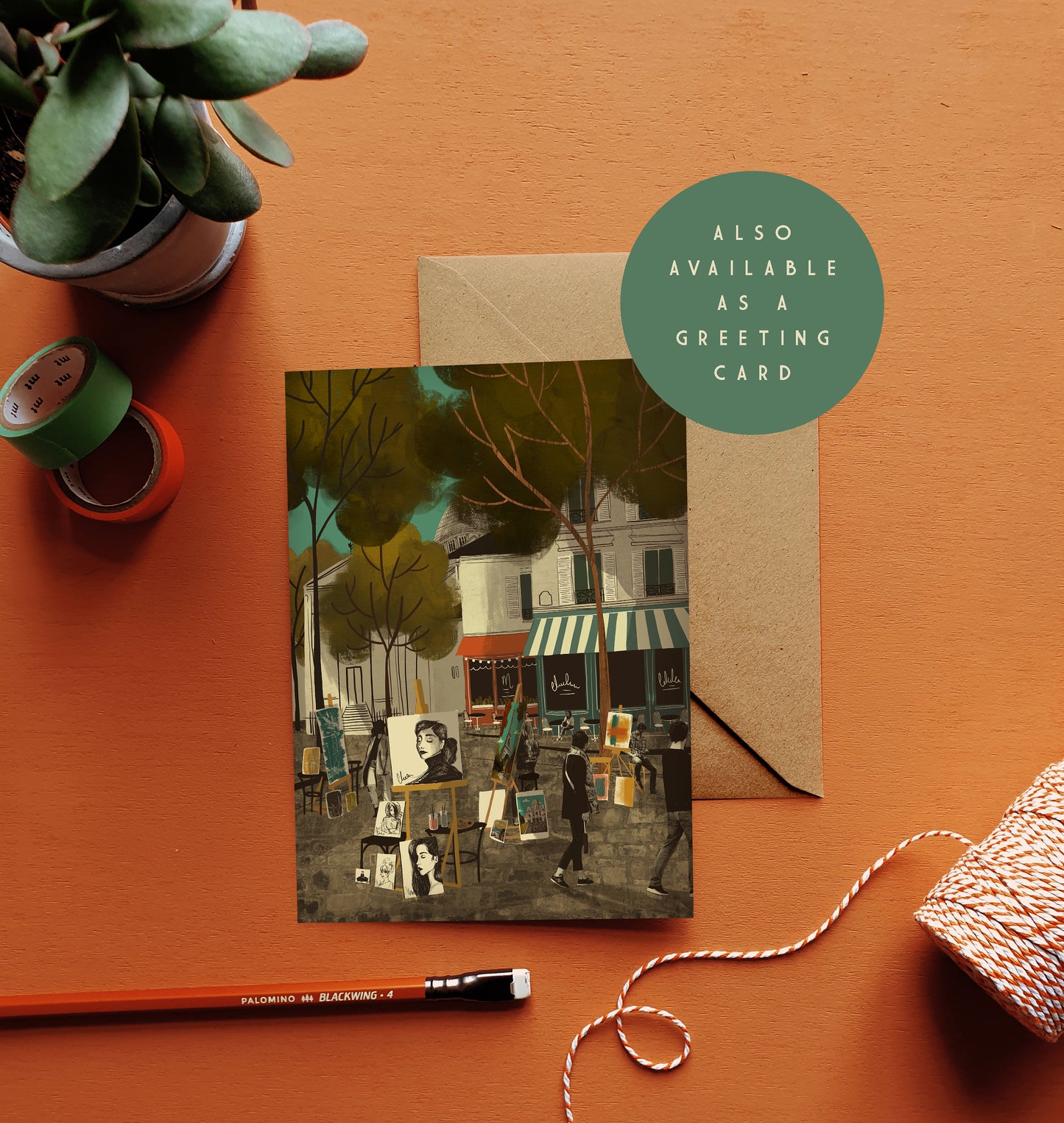 Paris Artists of Montmartre A3 Print