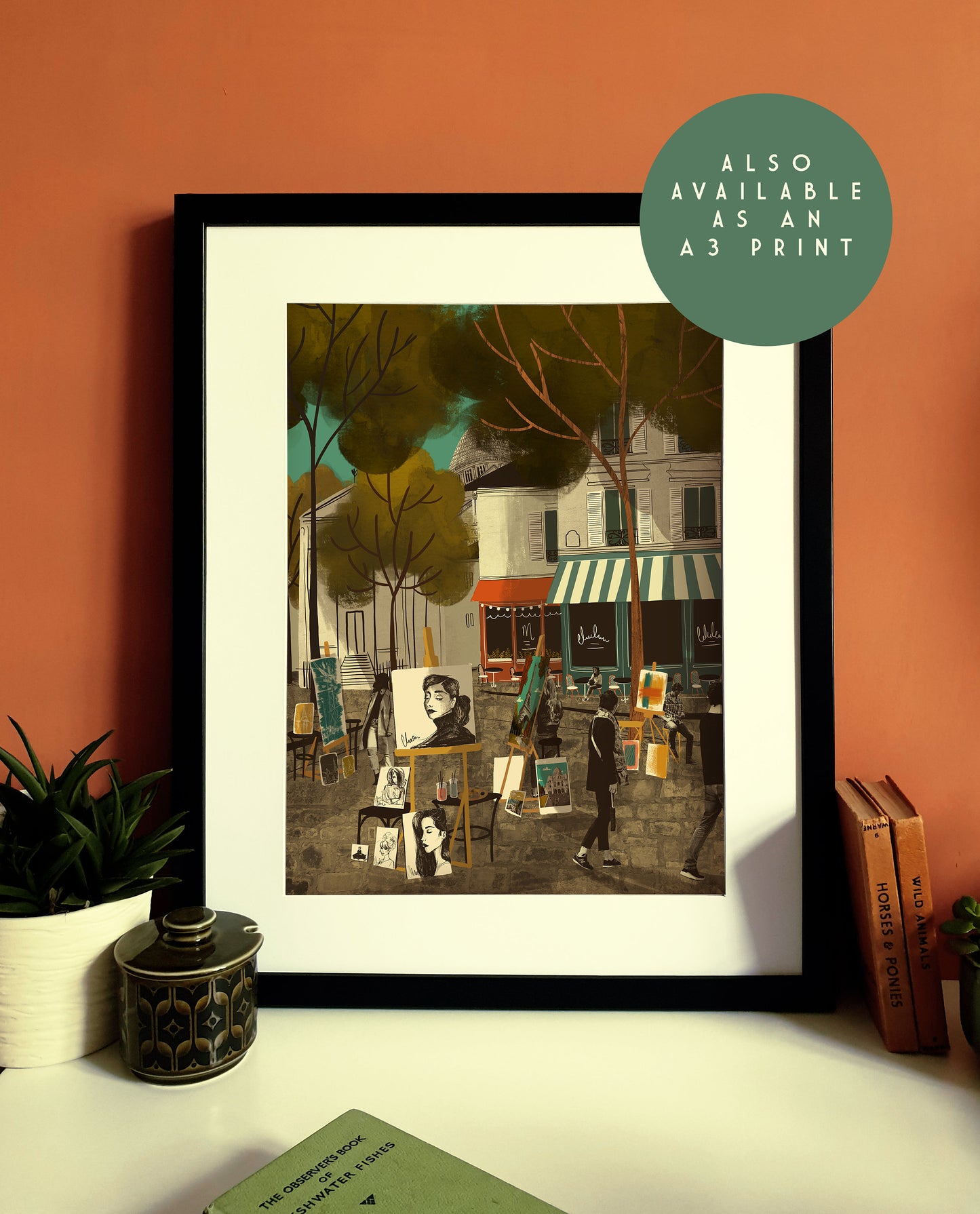 Paris Artists of Montmartre Card