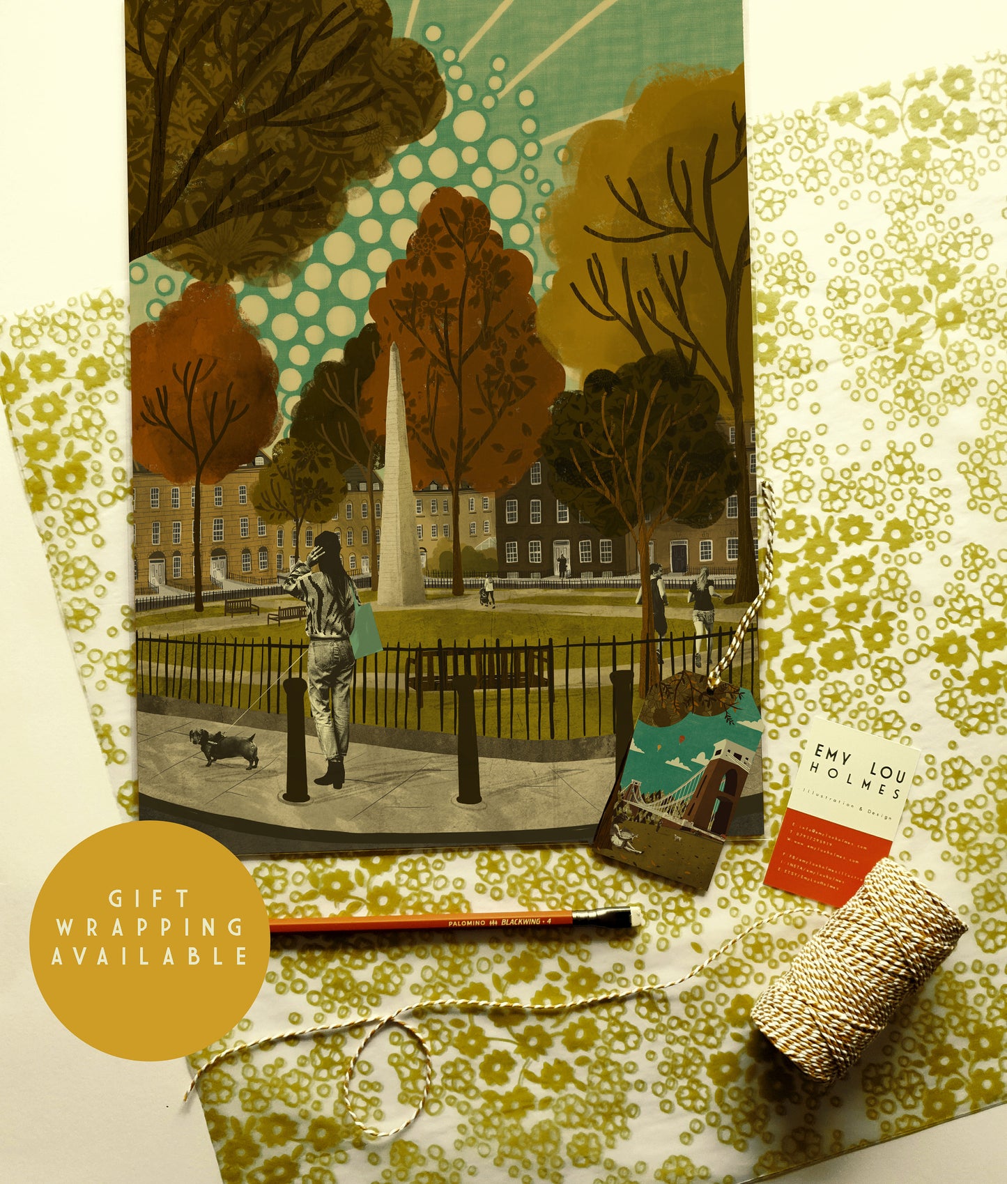 Bath Queen Square A3 Print