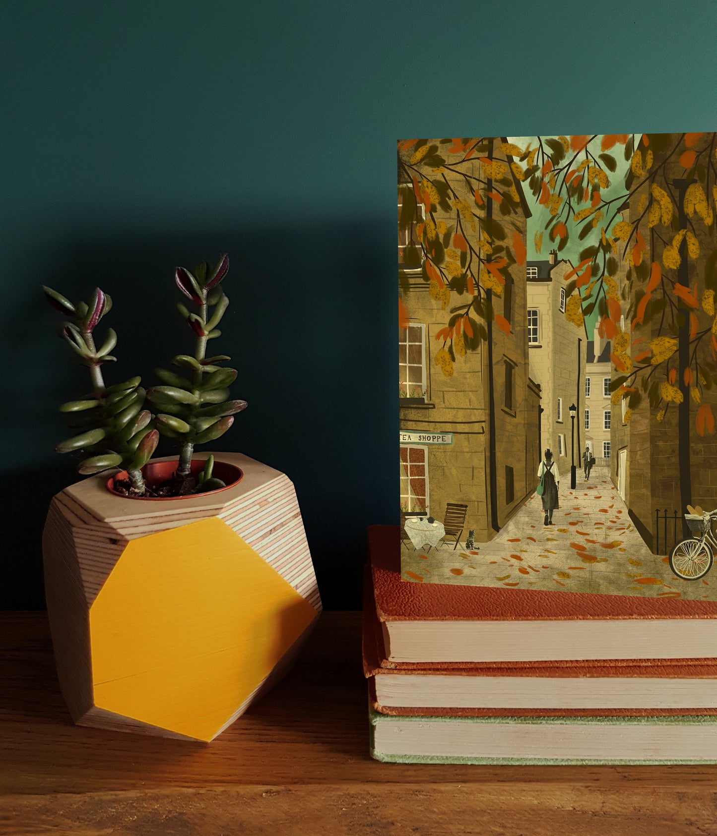 Bath Tea Shoppe Abbey Green Card