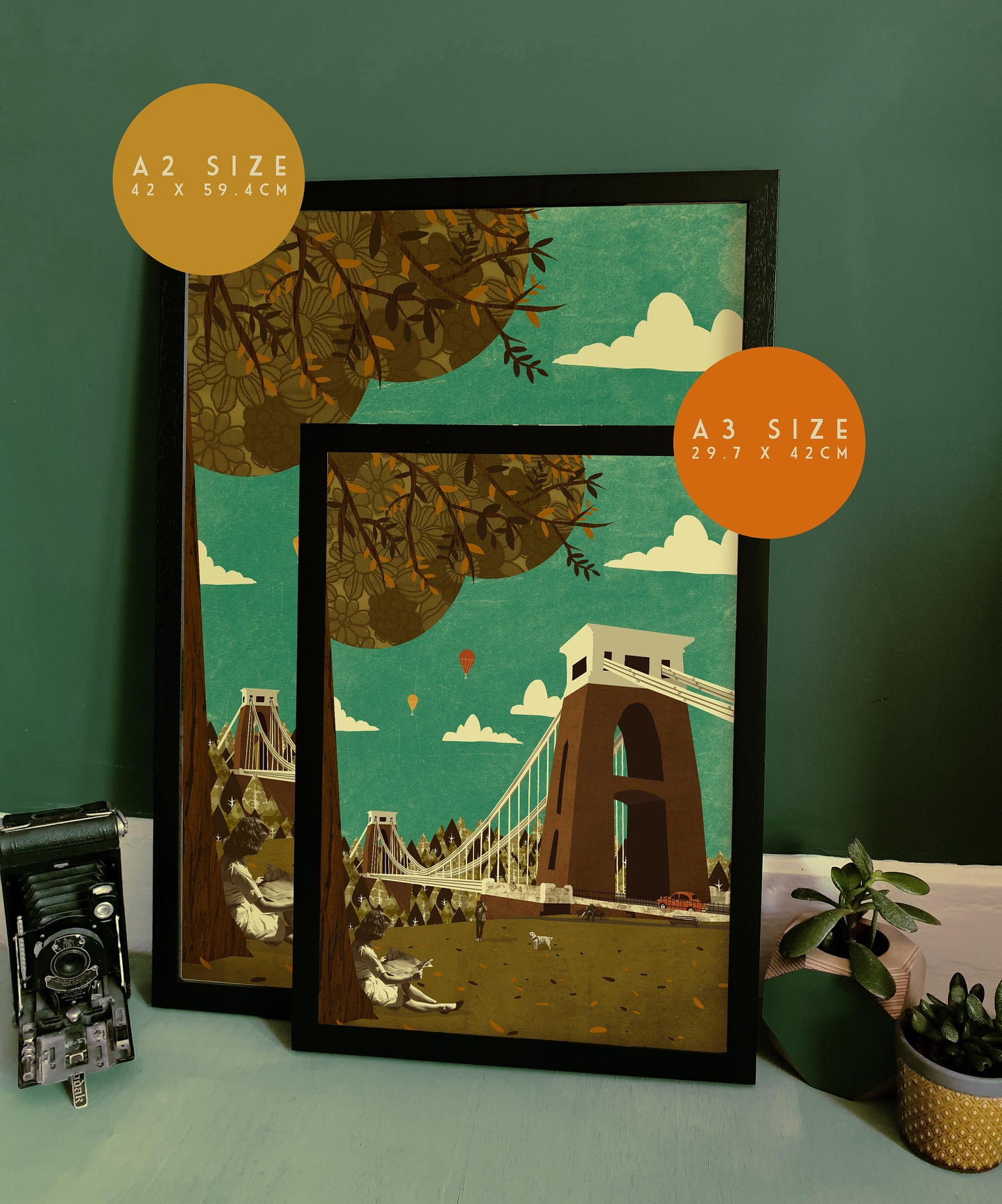 Bristol Clifton Suspension Bridge View A3 | A2 Print
