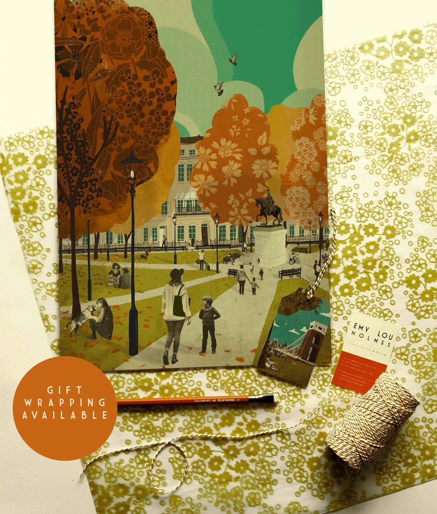 Bristol Queen Square A3 Print
