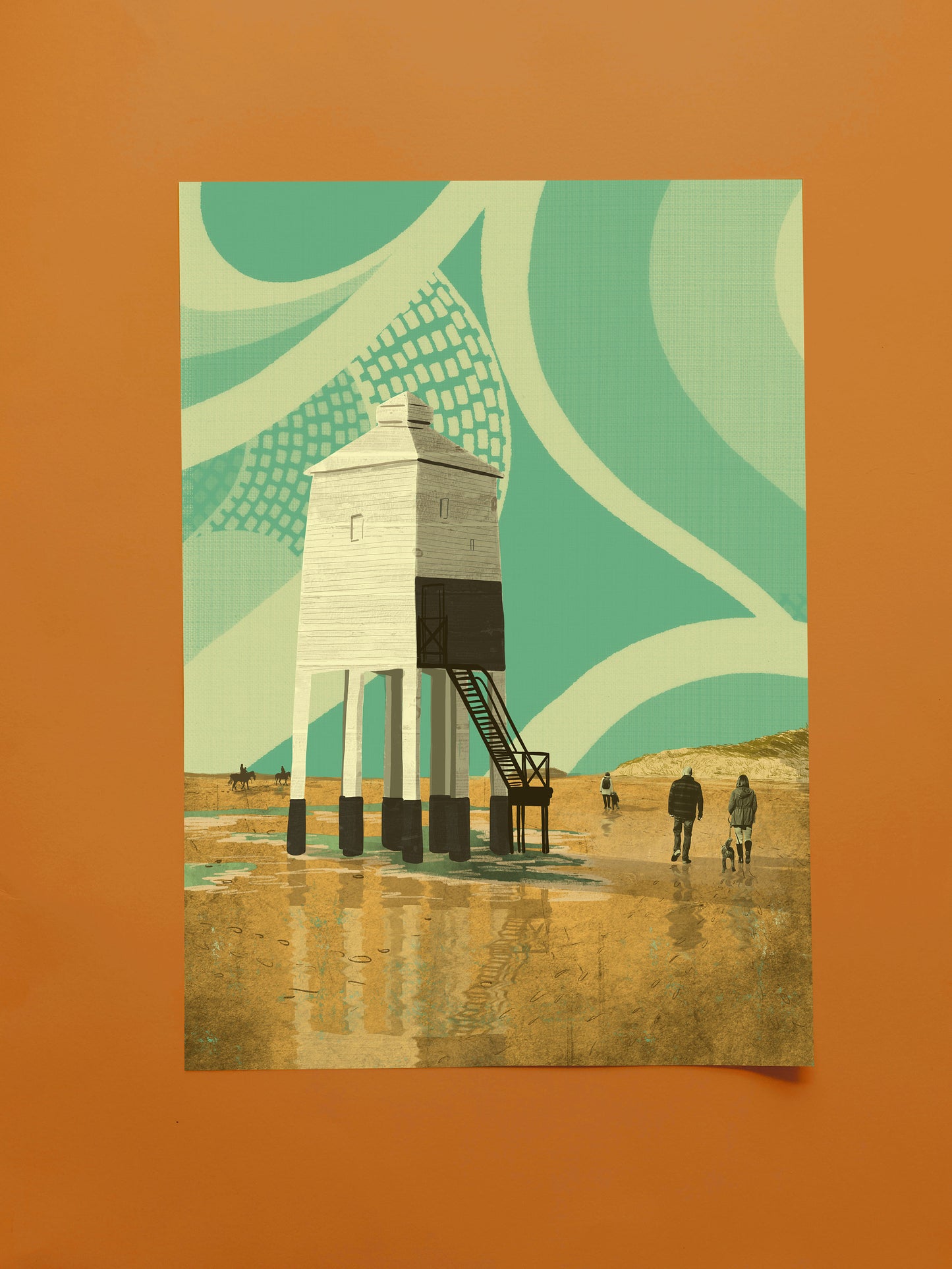 Burnham-on-Sea A3 Print
