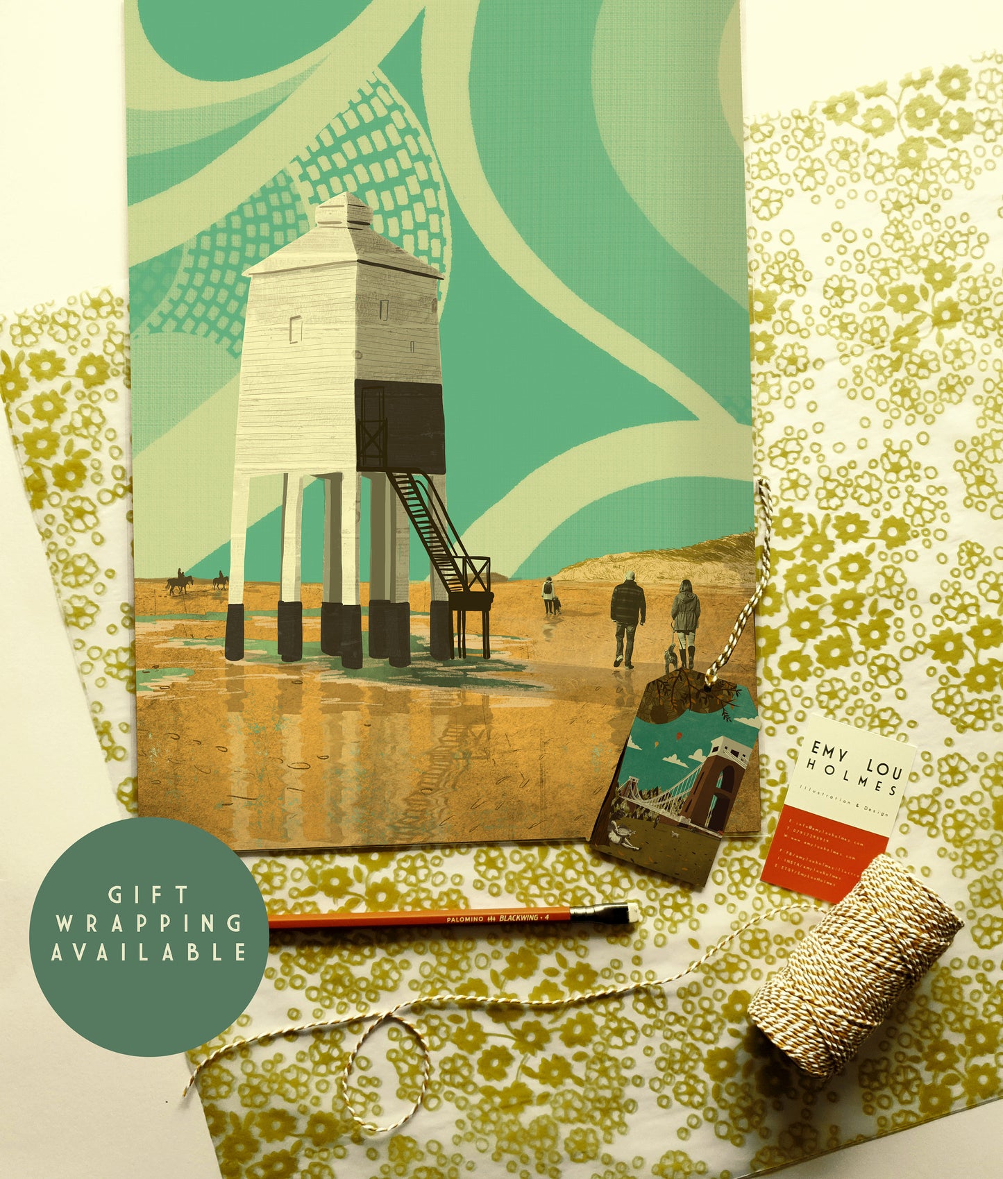 Burnham-on-Sea A3 Print
