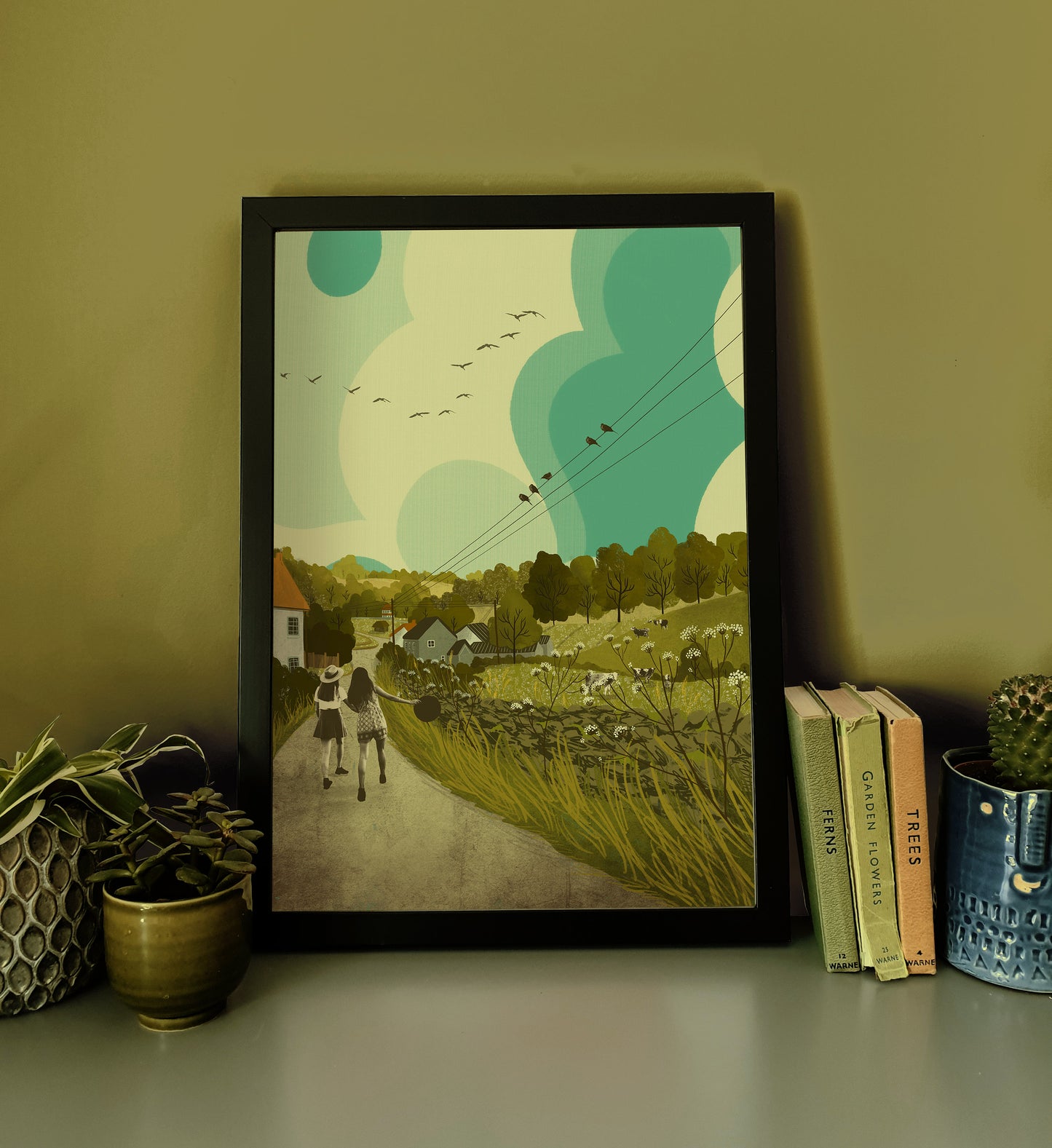 Priddy Mendip Hills A3 Print
