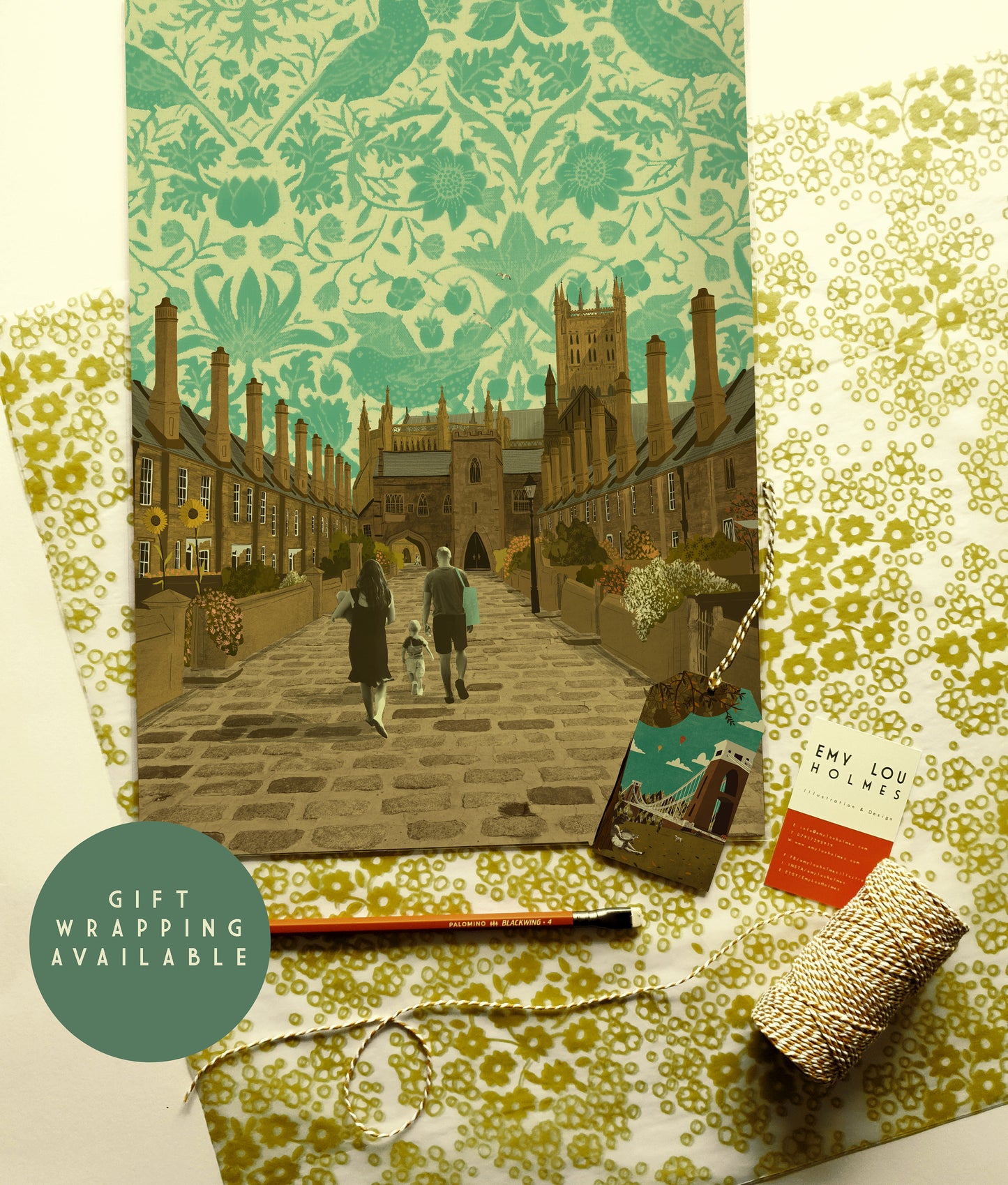 Wells Vicar's Close A3 Print