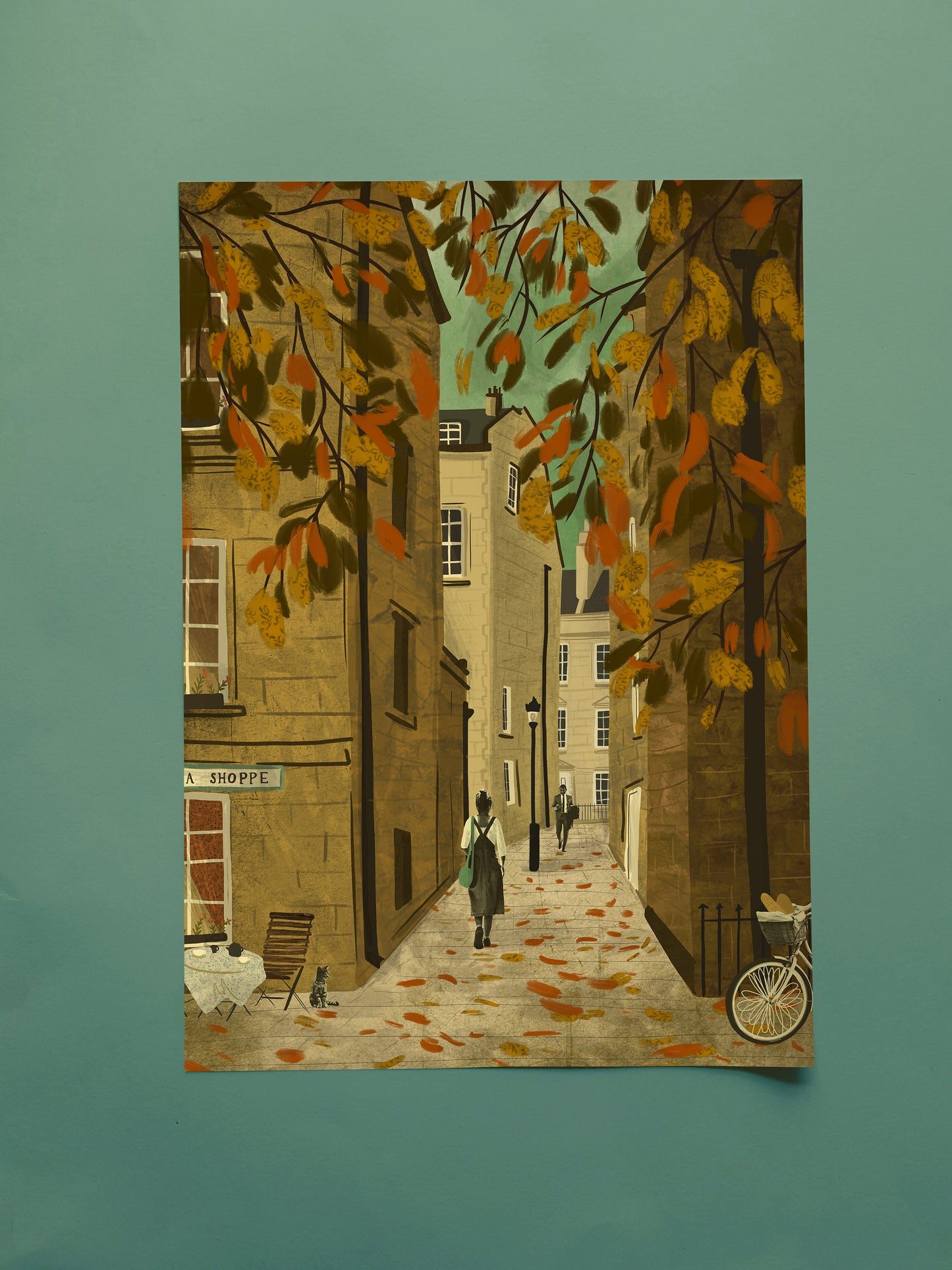 Bath Tea Shoppe Abbey Green A4 | A3 Print