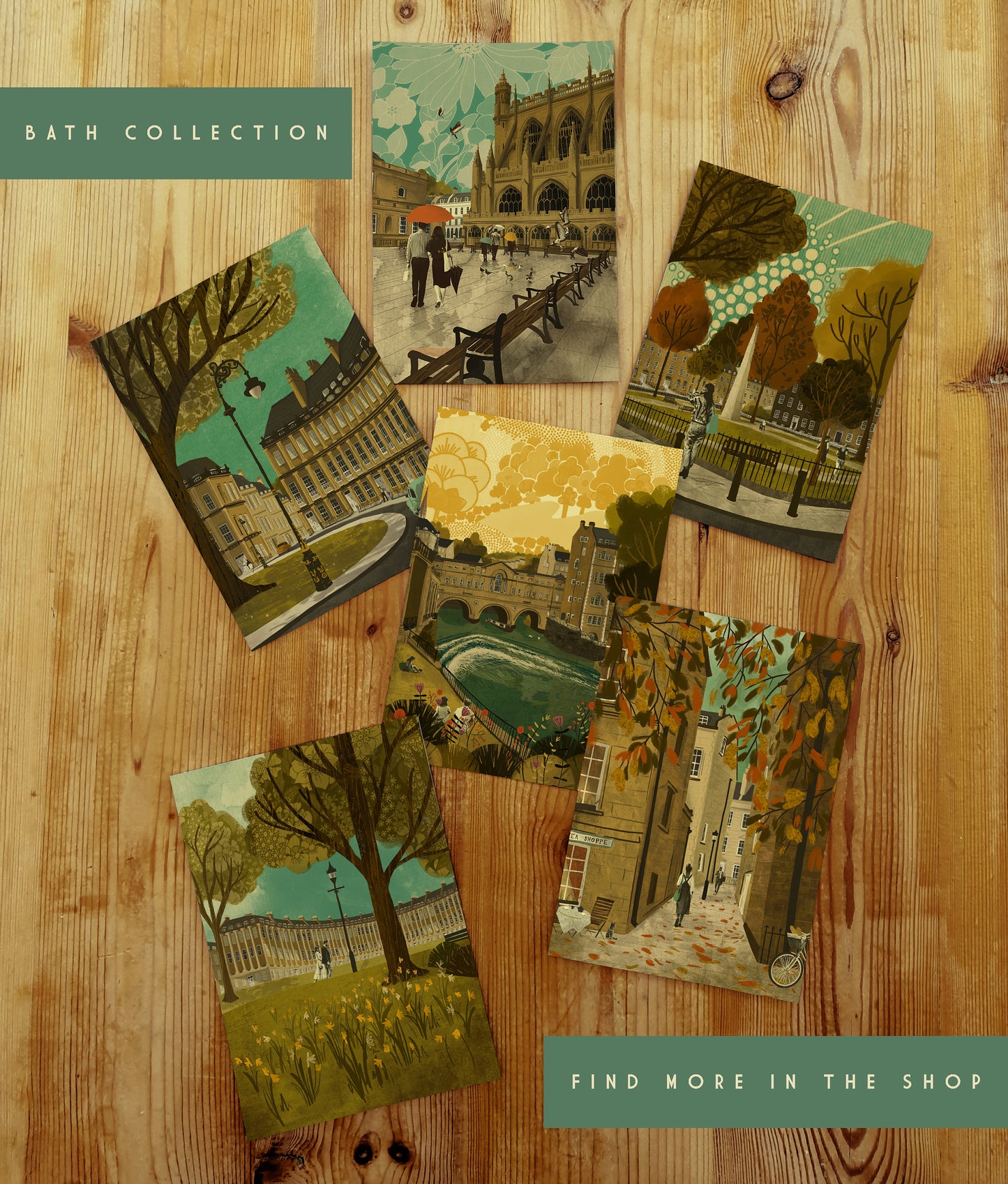 Bath Queen Square Card