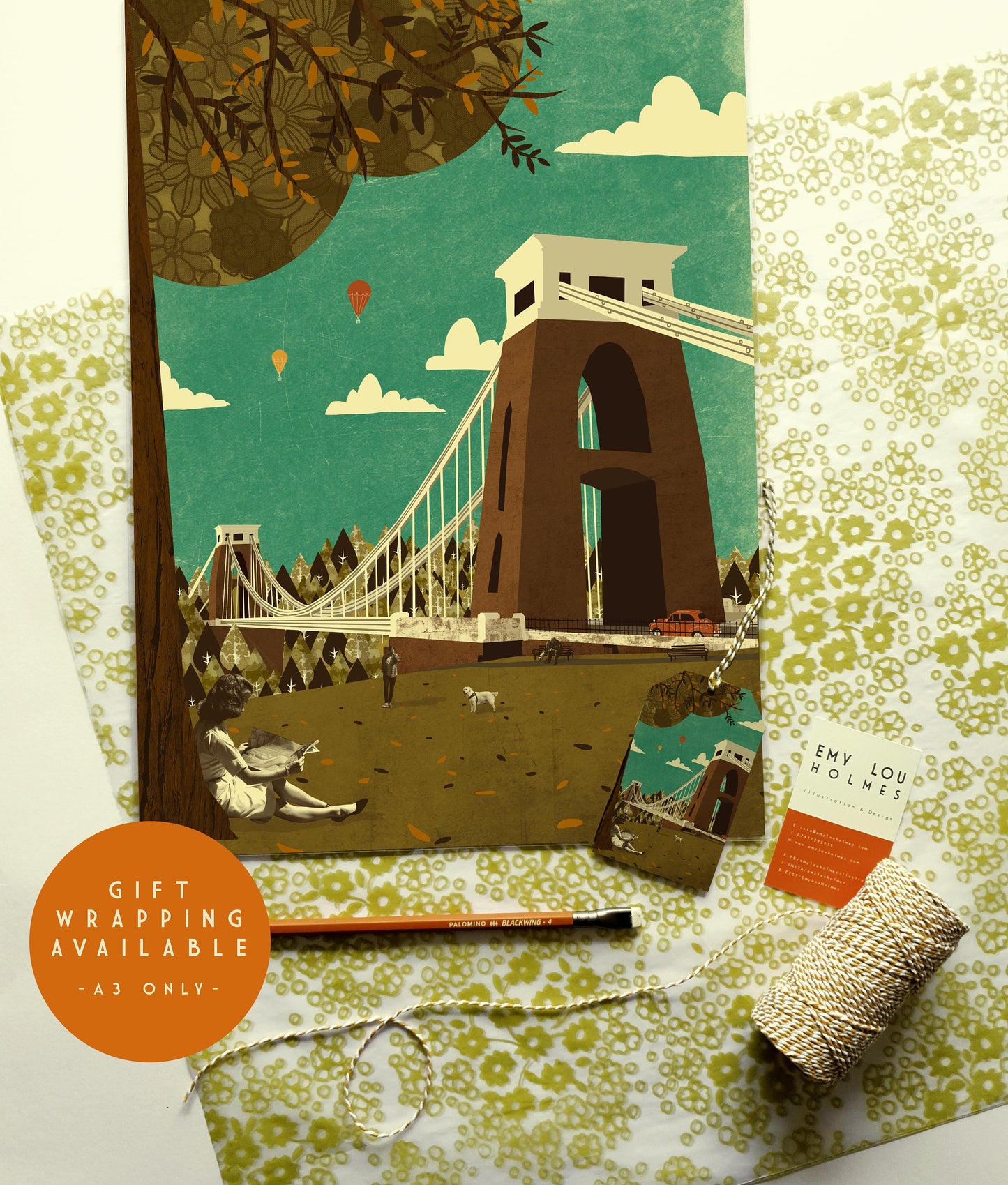 Bristol Clifton Suspension Bridge View A3 | A2 Print