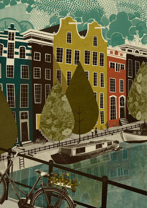Amsterdam Houses Card