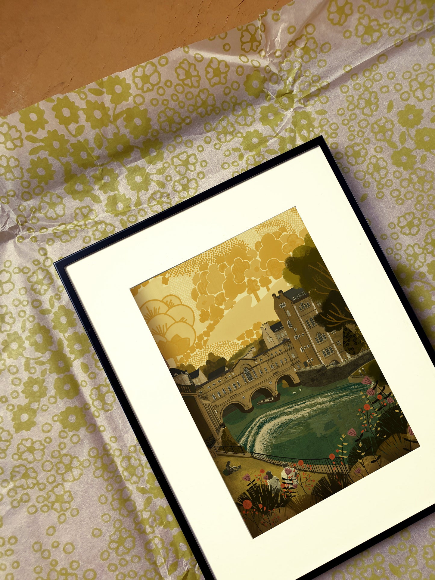 Bath Small Framed 7 x 5 Print