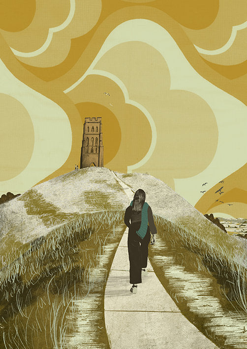 Glastonbury Tor Winter A3 Print