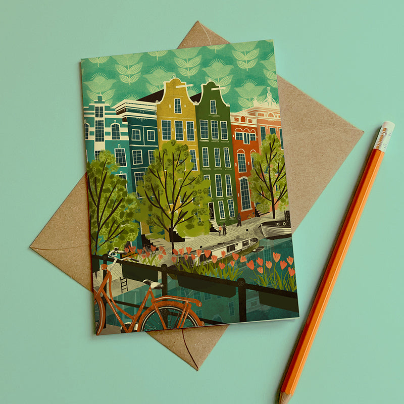 Amsterdam Houses Card