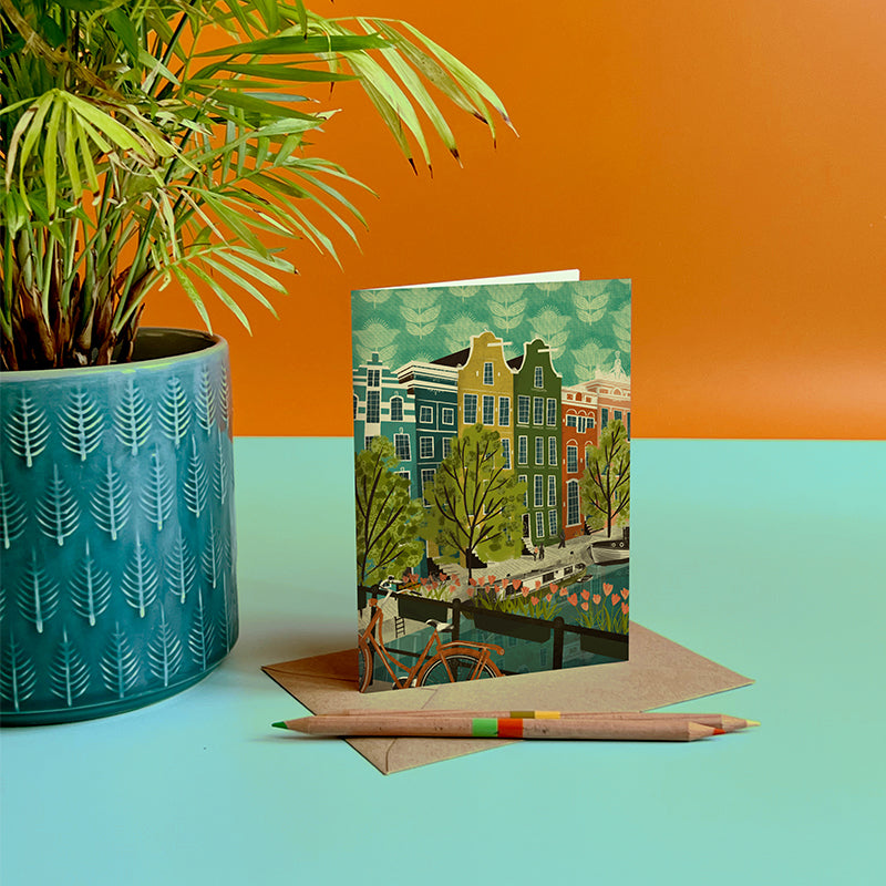 Amsterdam Houses Card