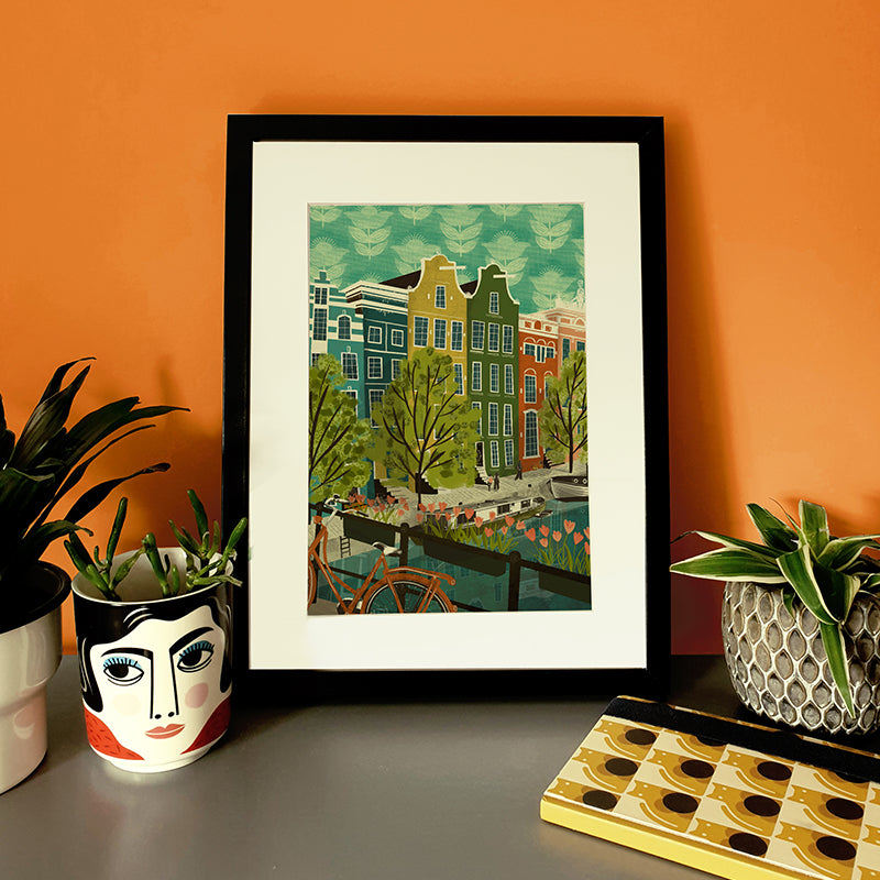 Amsterdam Houses A4 Print