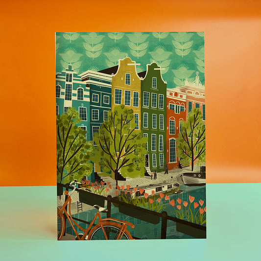 Amsterdam Houses A4 Print