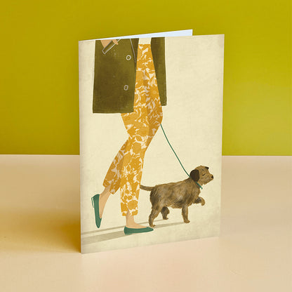 Border Terrier Dog Card