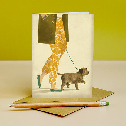 Border Terrier Dog Card