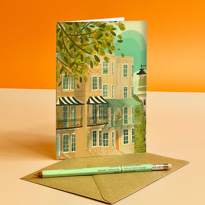 Bristol Clifton Houses Card